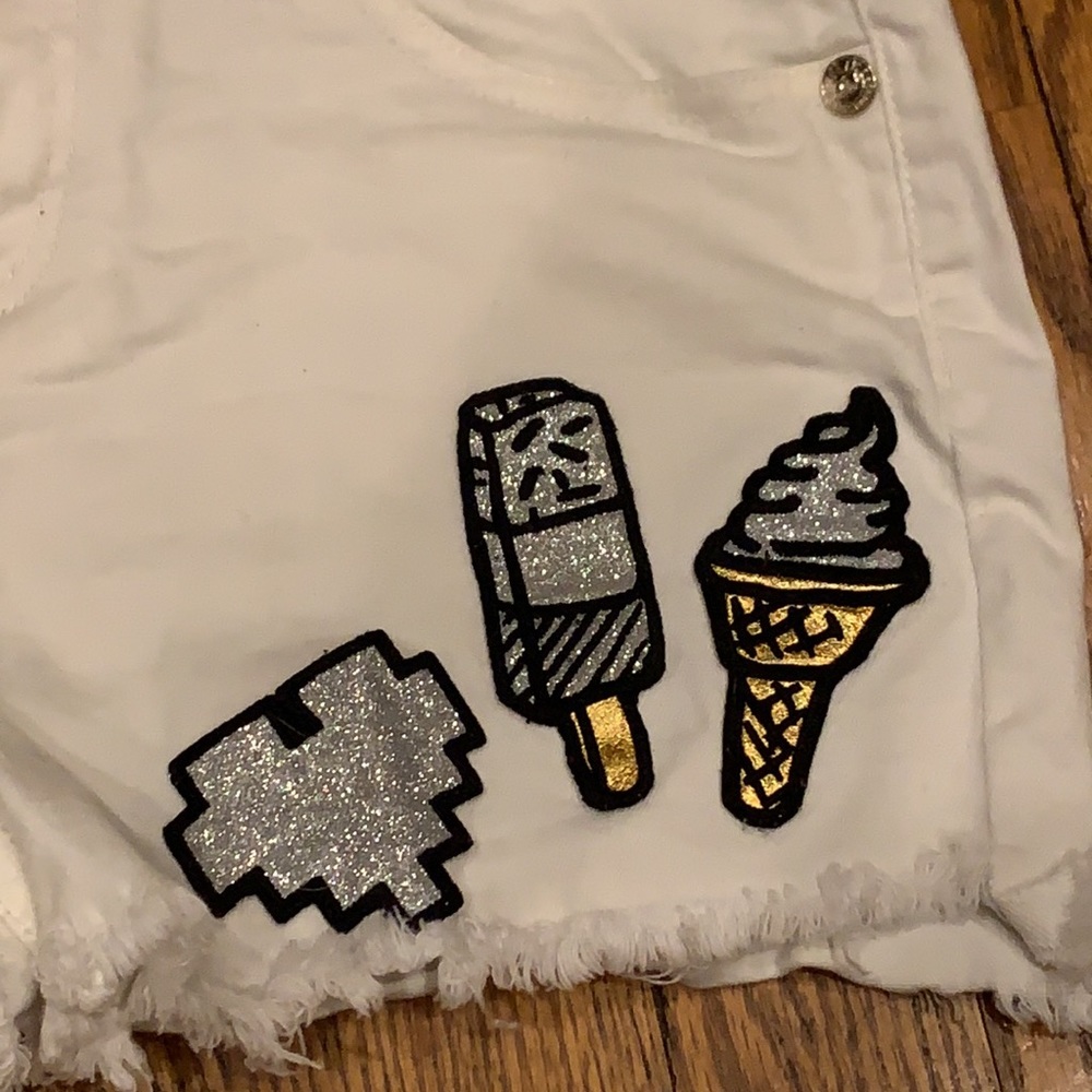 Denim shorts Lalabobo k-pop shorts White size 24 - Picture 4 of 6
